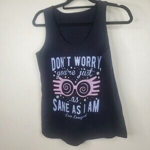 You're Just As Sane As I Am Luna Lovedgood tank size small harry potter